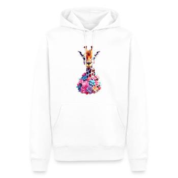 Girafe V1 24 26 - Sweat à capuche Premium bio Homme - blanc - Devant - Nico (187cm)
