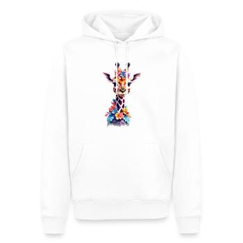 Giraffe V1 24 31 - Männer Premium Bio Hoodie - Weiß - Vorne - Nico (187cm)