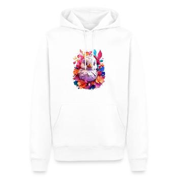Vogel Bird V1 24 17 - Men’s Premium Organic Hoodie - white - Front - Nico (187cm)