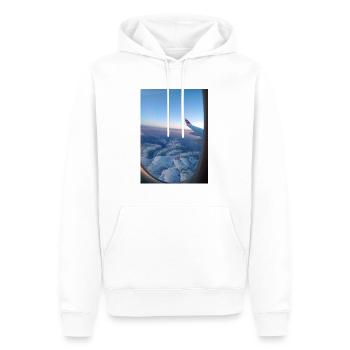 Was für eine Aussicht 😍 - Männer Premium Bio Hoodie - Weiß - Vorne - Nico (187cm)