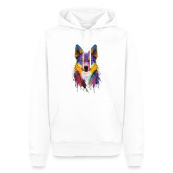 Alaskan Klee Kai - Männer Premium Bio Hoodie - Weiß - Vorne - Nico (187cm)