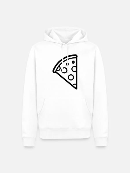 Pizza slice - Men’s Premium Organic Hoodie - white