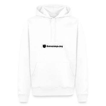 Bameninghong Pêche - Sweat à capuche Premium bio Homme - blanc - Devant - Nico (187cm)