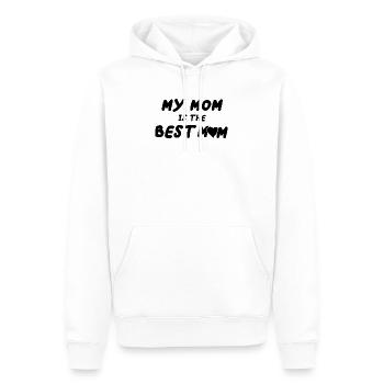 My mom is the best mom Mother's Day mom mom - Men’s Premium Organic Hoodie - white - Front - Nico (187cm)