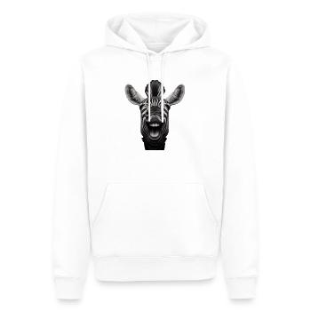 Lachender Esel 1 - Männer Premium Bio Hoodie - Weiß - Vorne - Nico (187cm)