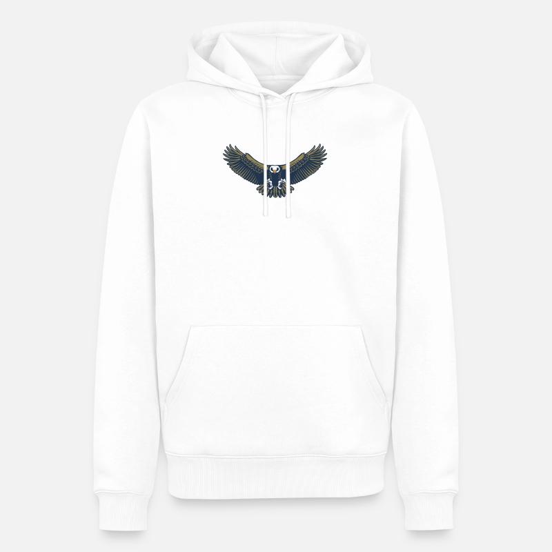 aigle - Sweat à capuche Premium bio Homme - blanc