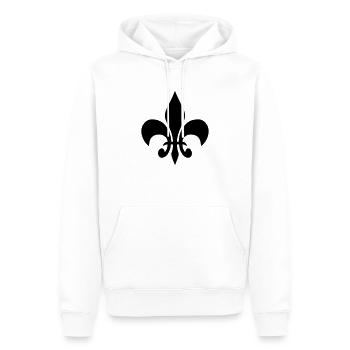 fleur de lis french lily - Männer Premium Bio Hoodie - Weiß - Vorne - Nico (187cm)