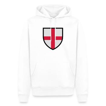 English coat of arms - blason Angleterre - England - Sweat à capuche Premium bio Homme - blanc - Devant - Nico (187cm)
