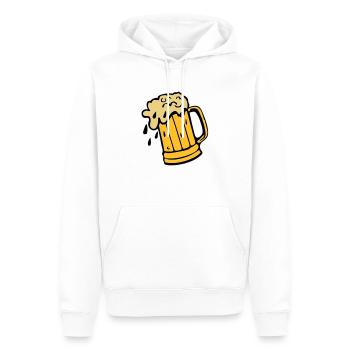 Bier Bier verre22032 - Männer Premium Bio Hoodie - Weiß - Vorne - Nico (187cm)