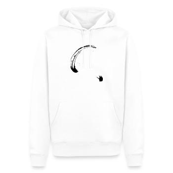 paraglider bw - Männer Premium Bio Hoodie - Weiß - Vorne - Nico (187cm)