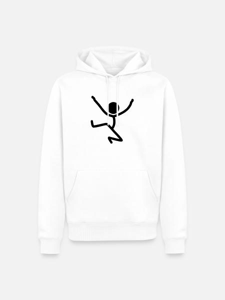 Party Jumping - Männer Premium Bio Hoodie - Weiß