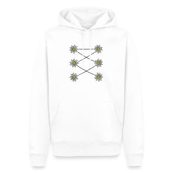 Edelweiss Dirndl - Männer Premium Bio Hoodie - Weiß - Vorne - Nico (187cm)