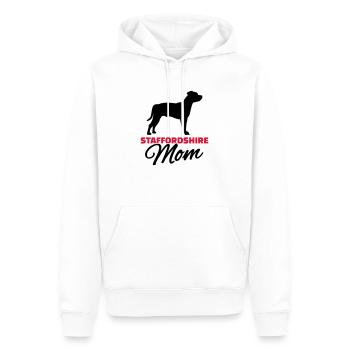 Staffordshire Mom - Sweat à capuche Premium bio Homme - blanc - Devant - Nico (187cm)
