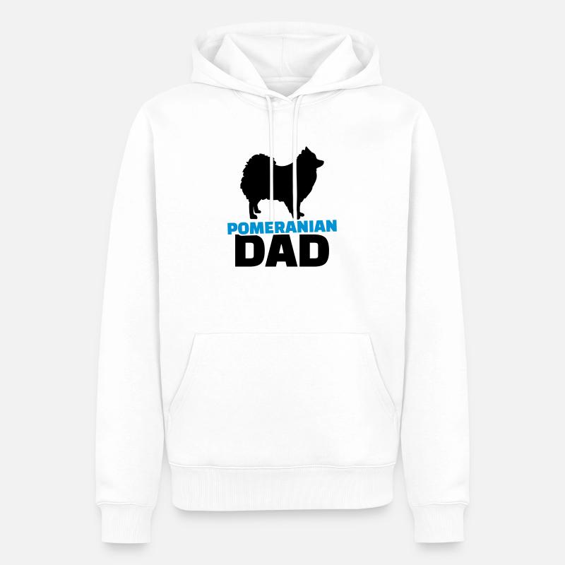Spitz - Männer Premium Bio Hoodie - Weiß