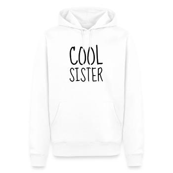 Soeur Soeurette Frère Naissance Bébé Sœur - Sweat à capuche Premium bio Homme - blanc - Devant - Nico (187cm)