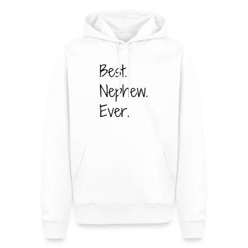 Nièce / Neveu / Oncle / Tante - Sweat à capuche Premium bio Homme - blanc - Devant - Nico (187cm)