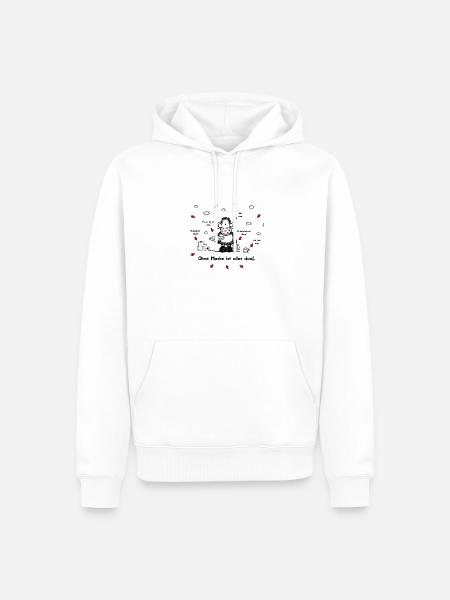 Sheepworld OhneMaske ist alles doof One Size - Männer Premium Bio Hoodie - Weiß
