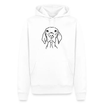 Dog Vizsla - Men’s Premium Organic Hoodie - white - Front - Nico (187cm)