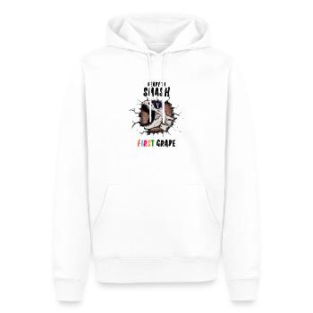 Ready To Smash First Grade - Men’s Premium Organic Hoodie - white - Front - Nico (187cm)