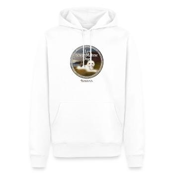 Whisky dictons jeu de mots single maltais - Sweat à capuche Premium bio Homme - blanc - Devant - Nico (187cm)