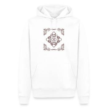 Élément sombre ornemental pour la décoration - Sweat à capuche Premium bio Homme - blanc - Devant - Nico (187cm)