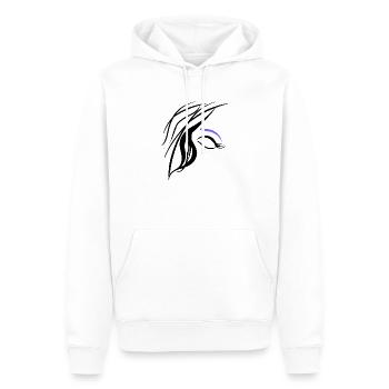 haare & auge - Männer Premium Bio Hoodie - Weiß - Vorne - Nico (187cm)