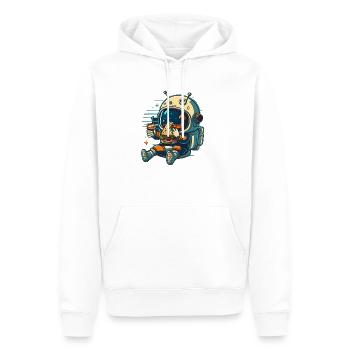 Cute astronaut - Männer Premium Bio Hoodie - Weiß - Vorne - Nico (187cm)