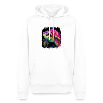 créature de la faune présente imbriqué bday - Sweat à capuche Premium bio Homme - blanc - Devant - Nico (187cm)