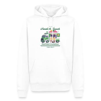 Gesunder Busfahrer - Männer Premium Bio Hoodie - Weiß - Vorne - Nico (187cm)