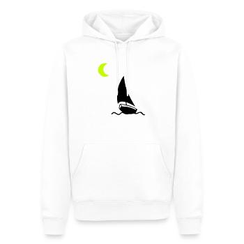Voilier Demi-Lune - Sweat à capuche Premium bio Homme - blanc - Devant - Nico (187cm)