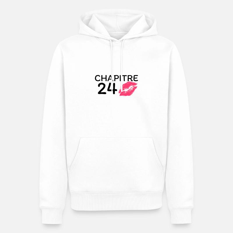 Chapitre 24 ans joyeux anniversaire - Sweat à capuche Premium bio Homme - blanc