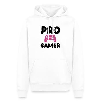 Joueur professionnel 1 - Sweat à capuche Premium bio Homme - blanc - Devant - Nico (187cm)