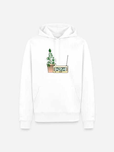 4:20 Blaze It four-twenty - Männer Premium Bio Hoodie - Weiß