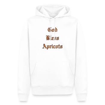 GodBlessApricots - Männer Premium Bio Hoodie - Weiß - Vorne - Nico (187cm)