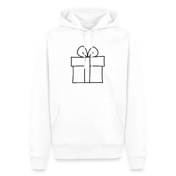 Gift - Men’s Premium Organic Hoodie - white - Front - Nico (187cm)