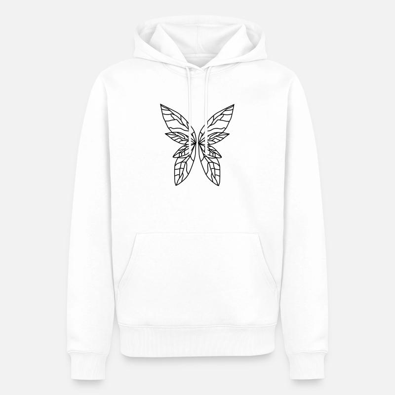 ElfenFlügel2 - Männer Premium Bio Hoodie - Weiß