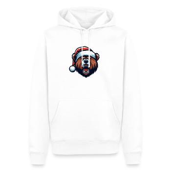 Weihnachten Grizzly Bär - Männer Premium Bio Hoodie - Weiß - Vorne - Nico (187cm)