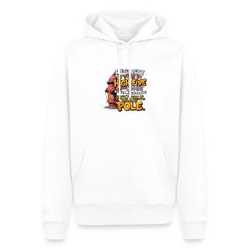 High Five sur une bouche d’incendie - Sweat à capuche Premium bio Homme - blanc - Devant - Nico (187cm)