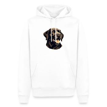 Mein bester Freund der Labrador - Männer Premium Bio Hoodie - Weiß - Vorne - Nico (187cm)