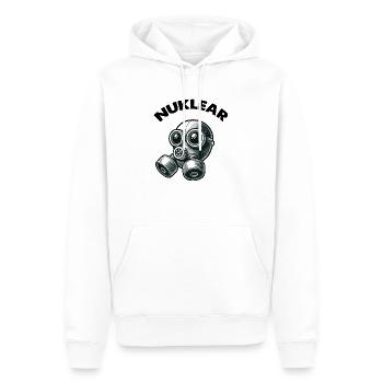 Gasmaske - Männer Premium Bio Hoodie - Weiß - Vorne - Nico (187cm)