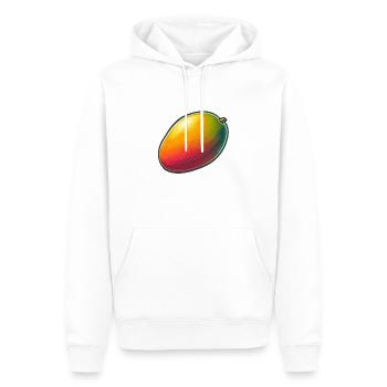 Mango - Men’s Premium Organic Hoodie - white - Front - Nico (187cm)