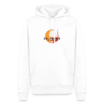 Pismo Beach Kalifornien Coole einheimische Palme - Männer Premium Bio Hoodie - Weiß - Vorne - Nico (187cm)