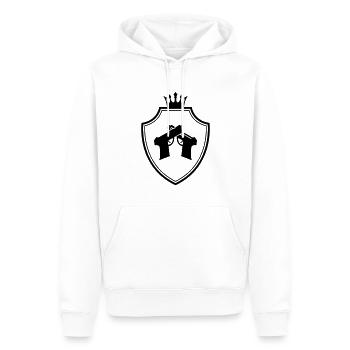 Armoiries du pistolet - Sweat à capuche Premium bio Homme - blanc - Devant - Nico (187cm)