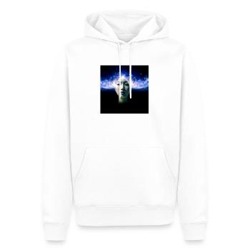 11b - Sweat à capuche Premium bio Homme - blanc - Devant - Nico (187cm)