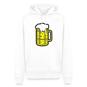 Bierkrug Bier Symbol Prost - Männer Premium Bio Hoodie - Weiß - Vorne - Nico (187cm)