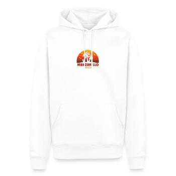 Cool Manzanillo Mexique plage coucher de soleil Souvenir - Sweat à capuche Premium bio Homme - blanc - Devant - Nico (187cm)
