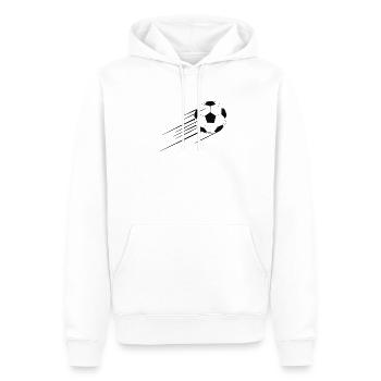 Fussball - Männer Premium Bio Hoodie - Weiß - Vorne - Nico (187cm)