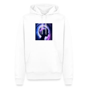 5b - Sweat à capuche Premium bio Homme - blanc - Devant - Nico (187cm)