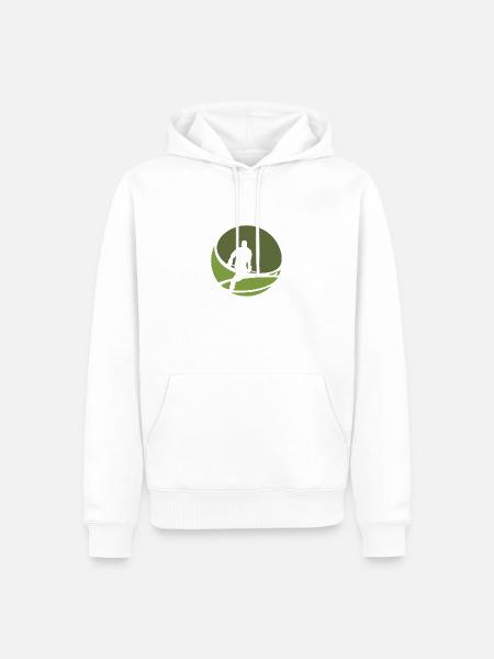 Puck Puck Hockey - Männer Premium Bio Hoodie - Weiß