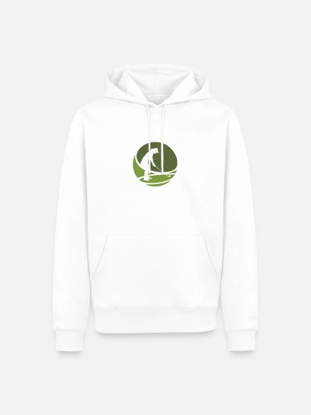 Golfer Golfball Golfball - Männer Premium Bio Hoodie - Weiß